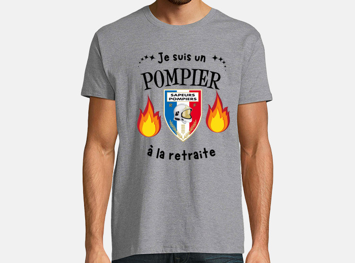 T-shirt je suis pompier a la retraite cadeau' T-shirt Homme