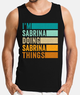 je suis sabrina faisant des choses drôl