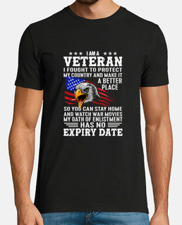 je suis un vétéran je me suis battu pour protéger mon pays et en faire un meilleur endroit t-shirt p