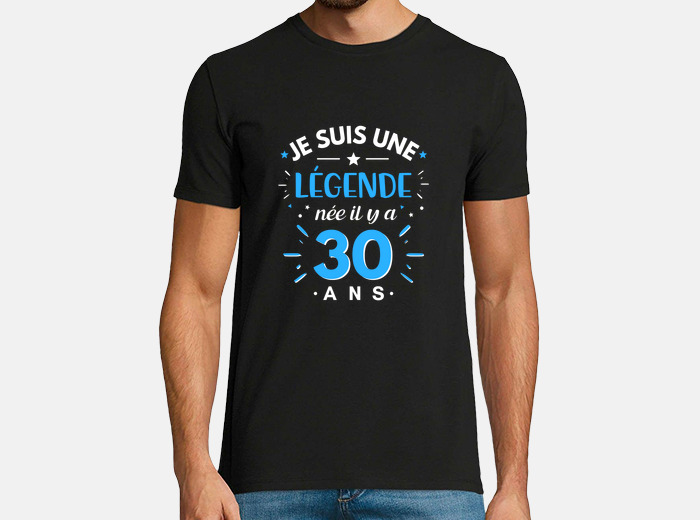 T-shirt anniversaire 30 ans naissance légende