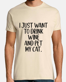 je veux juste boire et caresser mon chat , passionné de chats 