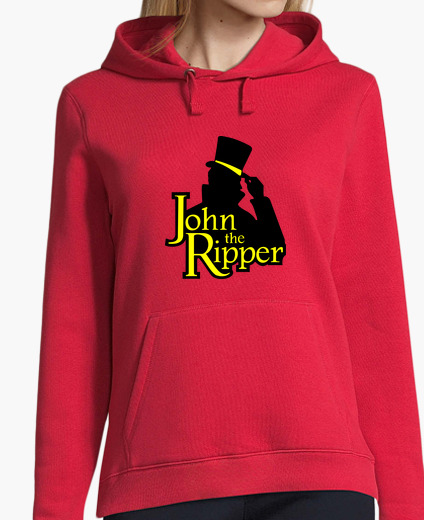John the Ripper Logo. sudadera roja chica.