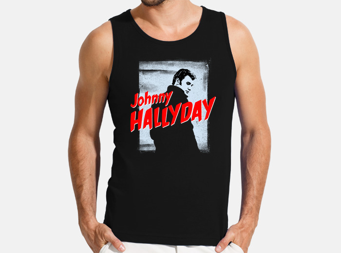 Tee shirt johnny hallyday. homme sans tostadora