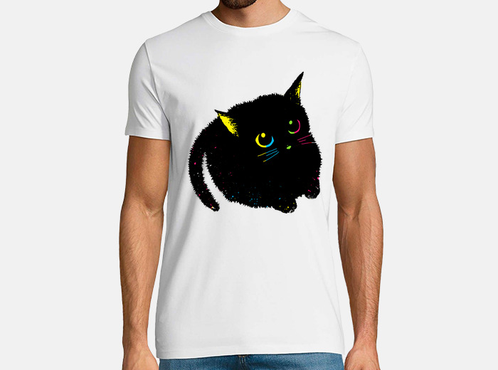 Tee Shirt Joli Chat Noir Tostadora Fr