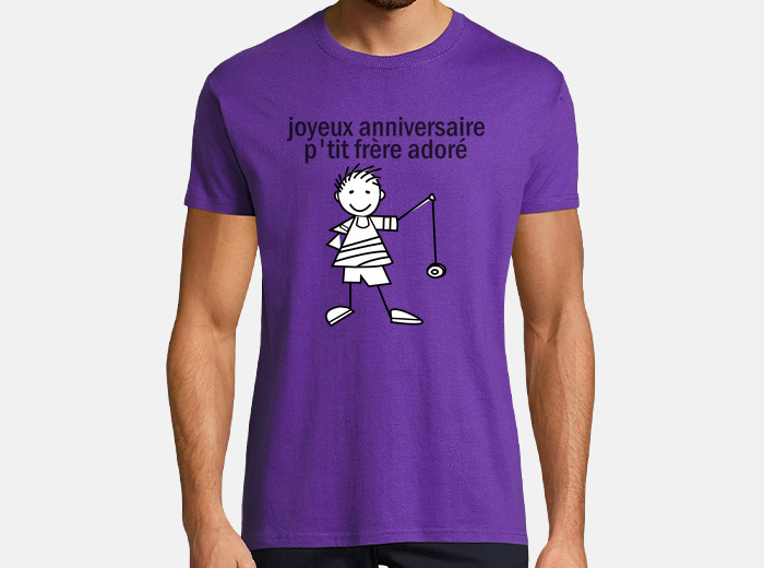 ANNIVERSAIRE. HAPPY BIRTHDAY. JOYEUX ANNIVERSAIRE. T-shirt Homme