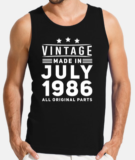 julio de 1986 vintage regalo de cumplea