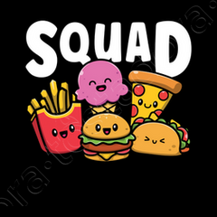 Junk food squad cute funny fast food lover... | tostadora