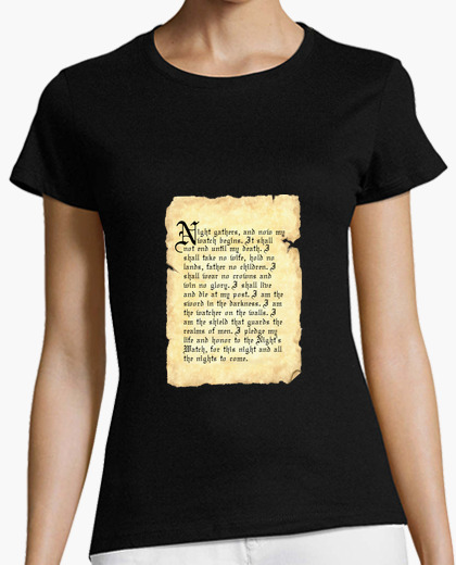 Camiseta Juramento Guardia De La Noche Ingles Latostadora