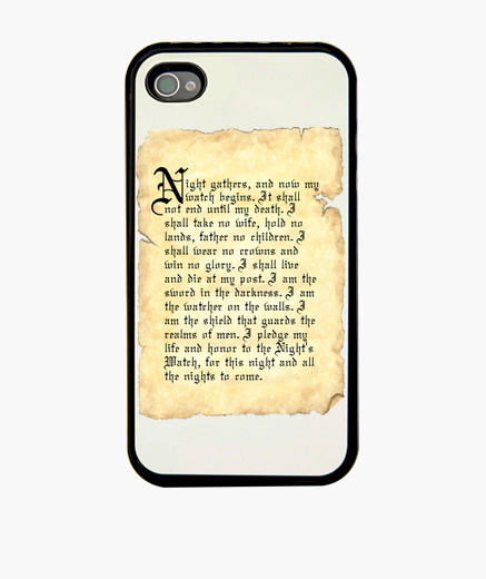 Funda Iphone Juramento Guardia De La Noche Ingles Latostadora