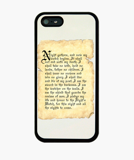 Funda Iphone Juramento Guardia De La Noche Ingles Latostadora