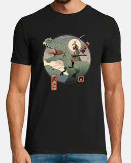 jurásico samurai camisa para hombre