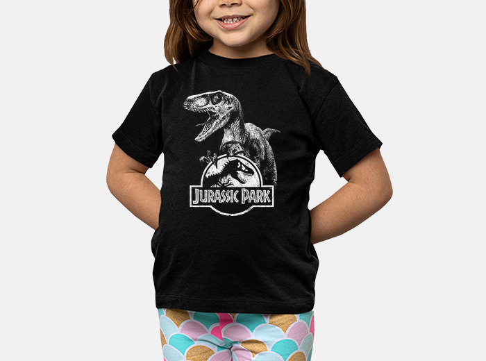 Camiseta ninos jurassic park velocirapt. laTostadora