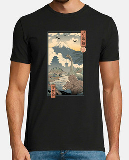 jurassic ukiyo-e 1 camiseta hombre