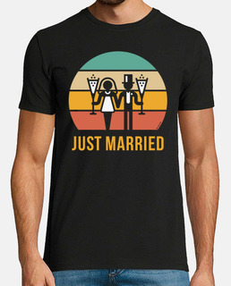 just married - wine - sunset - 5c
