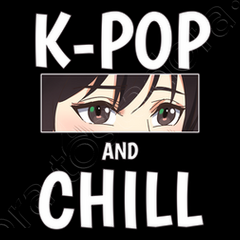 K-Pop et Chill Merch Anime Manga Musique Fans de Kpop T-Shirt 