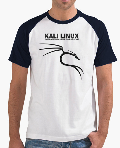 Kali Linux Logo negro. camiseta mangas...