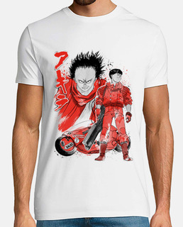 Kaneda and Tetsuo sumi-e