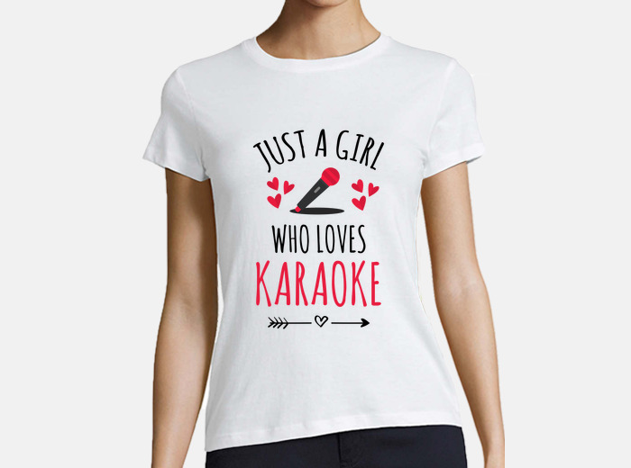 Tee-shirt karaoké fille karaoké love r