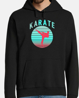 Karate retro martial art combat sport