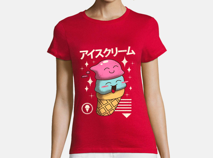 Kawaii ice cream shirt womens t shirt tostadora