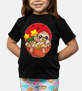 kawaii sloth eating ramen japan