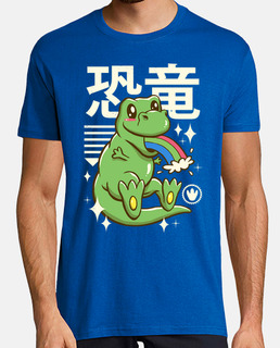 kawaii t-rex camisa para hombre