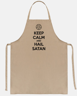 Keep calm and hail Satan V.1 (negro)