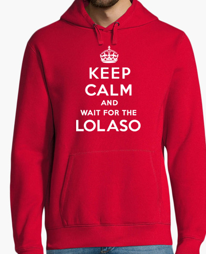 KEEP CALM AND LOLASO blanco sudadera