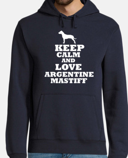 keep calm and love argentine mastiff