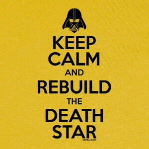 keep calm and rebuild the death star T-shirts