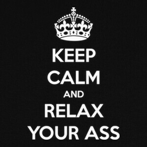 Camisetas KEEP CALM AND RELAX YOUR ASS