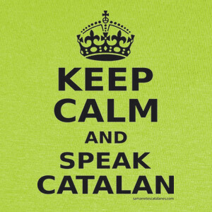 Camisetas Keep calm and speak Catalan