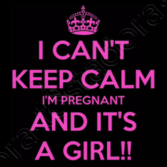 Keep calm store it's a girl