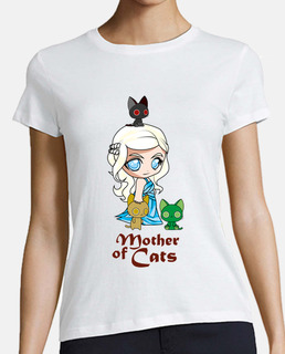 Khatleesi Madre de gatos Mujer, manga corta