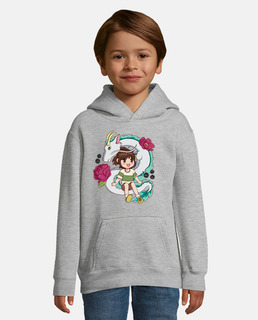 Kids hoodie, feather grey