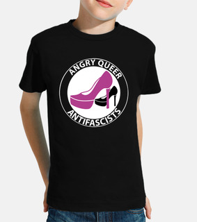 kids t-shirt - angry queer antifascists