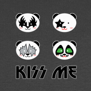 Camisetas Kiss me panda