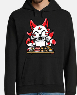 kitsune carino anime sushi giapponese