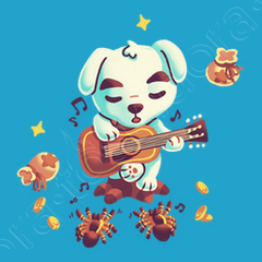 Kk slider totakeke animal crossing poster | tostadora Kk slider totakeke animal crossing poster | tostadora