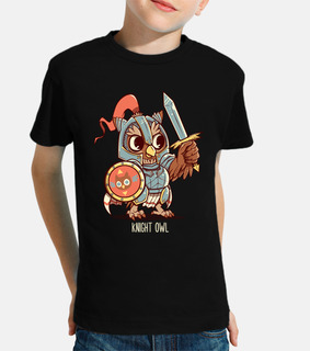 Knight Owl Animal Pun shirt - Kids shirt