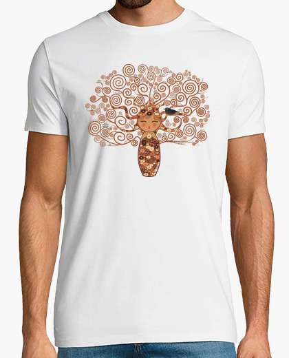 T Shirt Kokeshi Lalbero Della Vita Klimt Stile