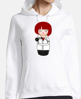Kokeshi peluquera pelirroja