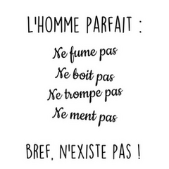 L'homme parfait n'existe pas