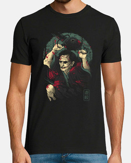 la camisa de la masacre de samurai para hombre