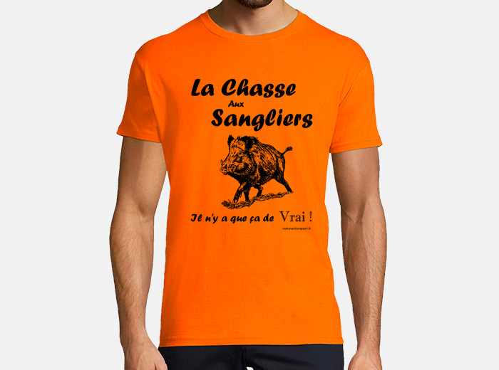 Tee shirt best sale orange chasse