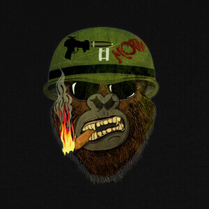 Camisetas La Guerra De Mono, Gorila Soldado