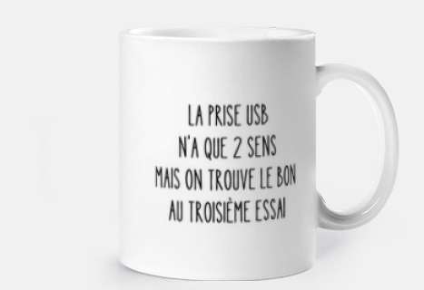 la prise usb n a que 2 sens