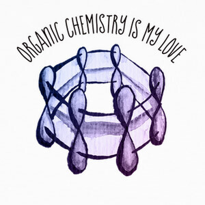 T-shirt la chimica organica è la mia molecola d