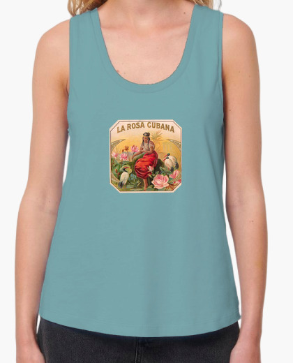 Camiseta La Rosa Cubana Vintage de Cuba mujeres cubanas miami