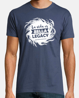 La vida es legacy - hombre - azul denim